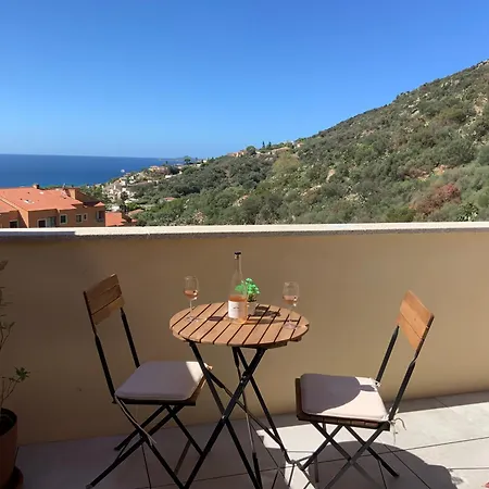 Vue Sanguinaires Avec Terrasse Ajaccio (Corsica)